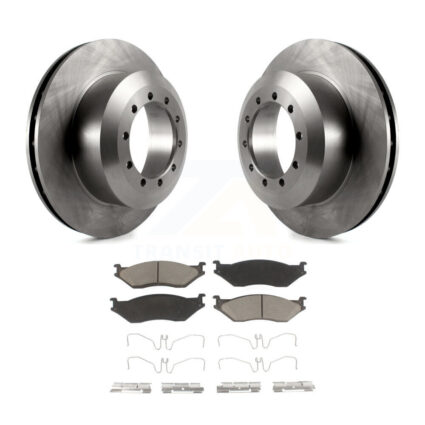 Rear Brake Rotor & Ceramic Pad Kit For Ford F-53 Motorhome Chassis E-550 Super Duty F-550 K8C-101652