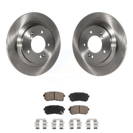 Rear Brake Rotor Ceramic Pad Kit For Kia Optima LX EX 1.6T With Electric Parking K8C-101671