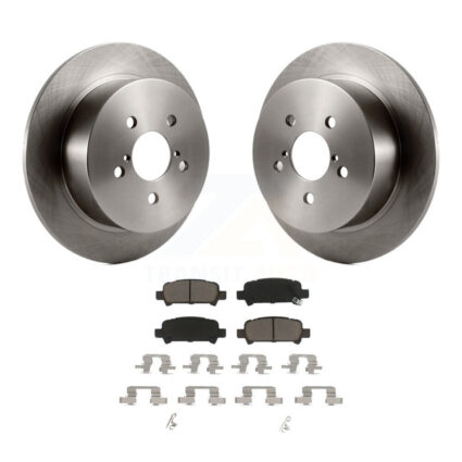 Rear Brake Rotor Ceramic Pad Kit For 2008-2009 Subaru Legacy 3.0L With 17″ Factory Wheels K8C-101817