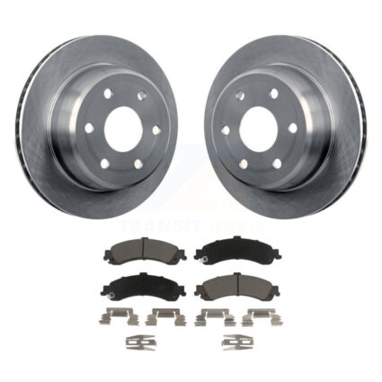 Rear Brake Rotors Ceramic Pad Kit For Chevrolet GMC Silverado 1500 Sierra Avalanche Yukon K8C-101833