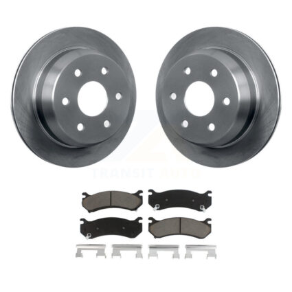 Rear Brake Rotor Ceramic Pad Kit For 2003 Chevrolet Silverado 2500 HD Suburban GMC Sierra K8C-101834