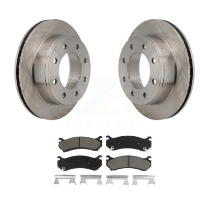 Rear Brake Rotors Ceramic Pad Kit For Chevrolet GMC Sierra 2500 HD Silverado Hummer H2 XL K8C-101835