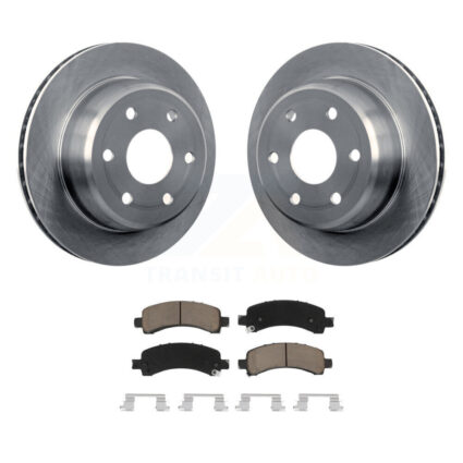 Rear Brake Rotors Ceramic Pad Kit For Chevrolet GMC Avalanche 1500 Express Yukon Tahoe XL K8C-101839