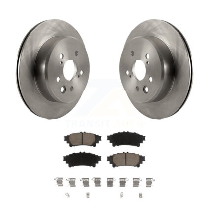 Rear Brake Rotors & Ceramic Pad Kit For Lexus IS300 IS350 GS350 RC350 RC300 IS200t GS450h K8C-102149