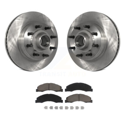 Front Brake Rotor & Ceramic Pad Kit For Ford E-350 Super Duty E-250 E-150 E-450 Econoline K8C-102669