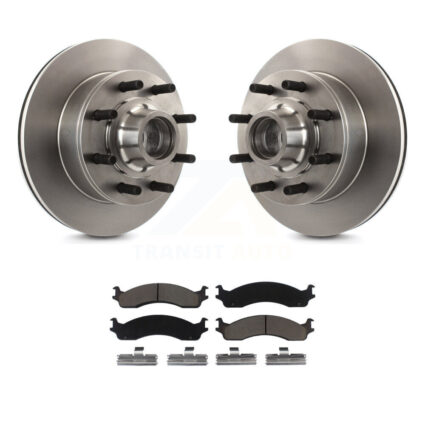 Front Brake Rotor & Ceramic Pad Kit For Ford F-250 F-350 E-350 Econoline Super Duty E-250 K8C-102674