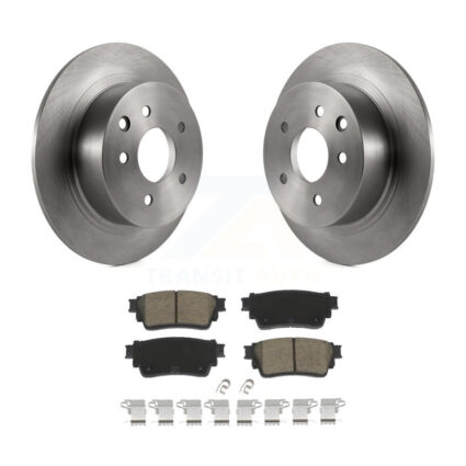 Rear Brake Rotors & Ceramic Pad Kit For 19-20 Nissan Altima AWD With Manual Parking K8C-103098