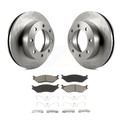 Front Brake Rotor & Ceramic Pad Kit For 2005-2009 Ford F-450 Super Duty With 8 Lug Wheels K8C-103159