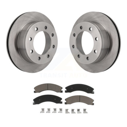 Rear Brake Rotors & Ceramic Pad Kit For 10-11 Chevrolet Express 4500 3.20″ Overall Height K8C-103250