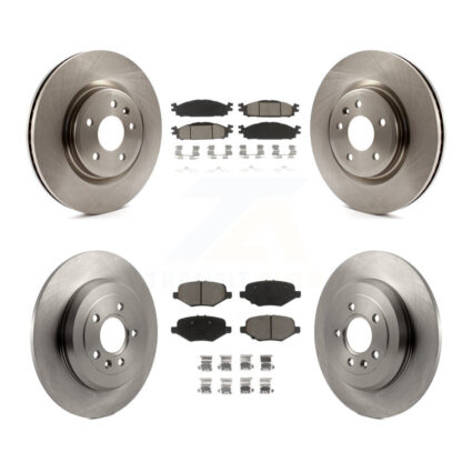 Front Rear Brake Rotor & Ceramic Pad Kit For 2015 Ford Explorer Without Heavy Duty Brakes K8C-103292