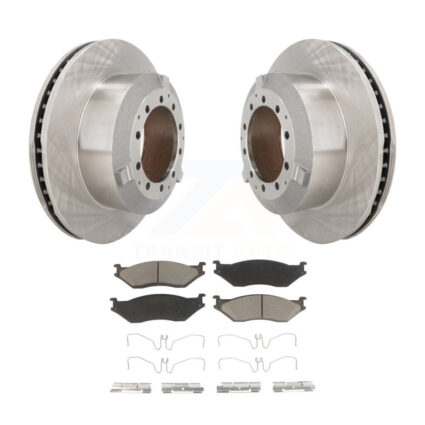 Front Brake Rotor Ceramic Pad Kit For International TerraStar IC Corporation AE School AC K8C-103334