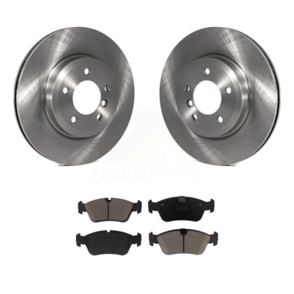 Front Brake Rotors Ceramic Pad Kit For 2001-2005 BMW 320i With 325mm Diameter Rotor K8C-103371