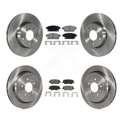 Front Rear Brake Rotor & Ceramic Pad Kit For Cadillac ATS With 300mm Diameter K8C-103414
