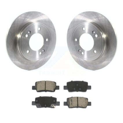 Rear Brake Rotors & Ceramic Pad Kit For 21-24 Hyundai Elantra With Electric Parking K8C-103532