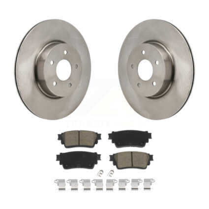 Rear Brake Rotor Ceramic Pad Kit For Mitsubishi Outlander Nissan Pathfinder INFINITI QX60 K8C-103731