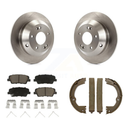 Rear Disc Rotors Ceramic Pads Parking Shoes Kit For Kia Sorento With Red Painted Calipers K8C-103840