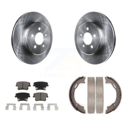 Rear Disc Rotors Ceramic Pads Parking Shoes Kit For Dodge Chrysler 300 Charger Challenger K8C-103894