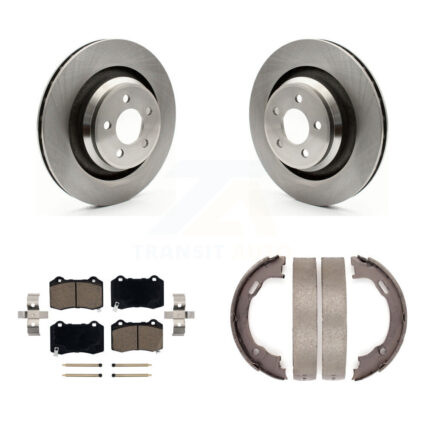 Rear Disc Rotors Ceramic Pads Parking Shoes Kit For Dodge Charger Chrysler 300 Challenger K8C-103895