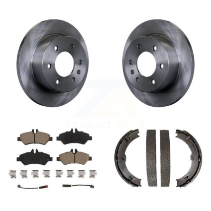 Rear Disc Rotors Ceramic Pads And Parking Shoes Kit For Sprinter 2500 Mercedes-Benz Dodge K8C-103913