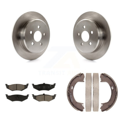 Rear Disc Rotors Ceramic Pads And Parking Shoes Kit For Chrysler PT Cruiser Sebring Neon K8C-103972