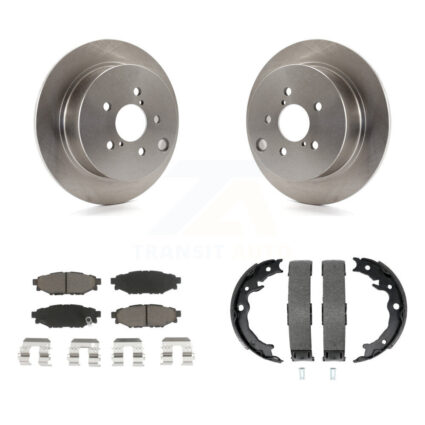 Rear Disc Rotors Ceramic Pads Parking Shoes Kit For Subaru Crosstrek Impreza Forester XV K8C-104012