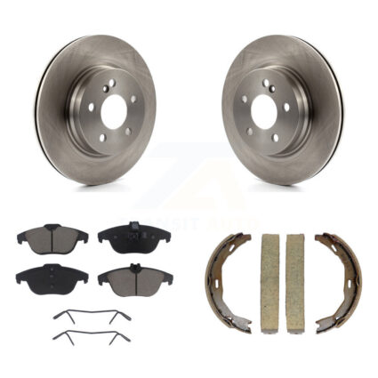 Rear Disc Rotors Ceramic Pads And Parking Shoes Kit For Mercedes-Benz C300 C350 E350 C250 K8C-104062