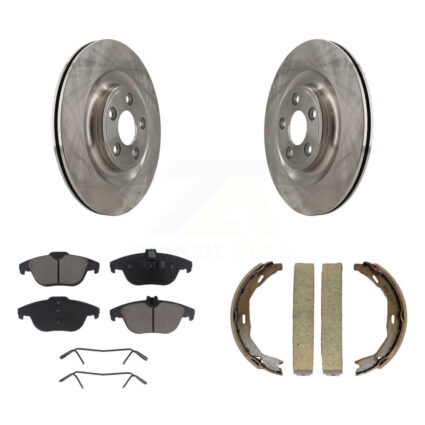 Rear Disc Rotors Ceramic Pads Parking Shoes Kit For Mercedes-Benz E400 Convertible Coupe K8C-104069