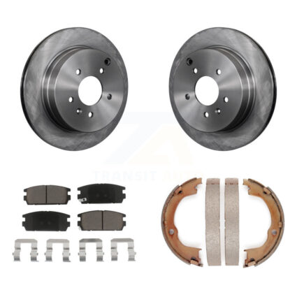 Rear Disc Rotors Ceramic Pads Parking Shoes Kit For Chevrolet Equinox Pontiac Torrent Vue K8C-104102