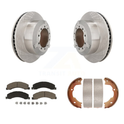 Rear Disc Rotors Ceramic Pads Parking Shoes Kit For Ram Dodge Sterling Truck 4500 5500 45 K8C-104116