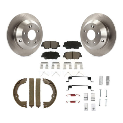 Rear Disc Rotors Ceramic Pads Parking Brake Shoes And Hardware Kit For Kia Sorento K8C-104212