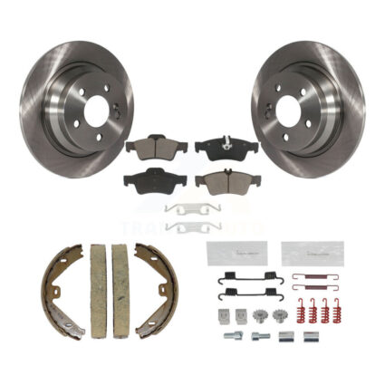 Rear Disc Rotors Ceramic Pads Parking Shoes And Hardware Kit For Mercedes-Benz E250 E350 K8C-104281