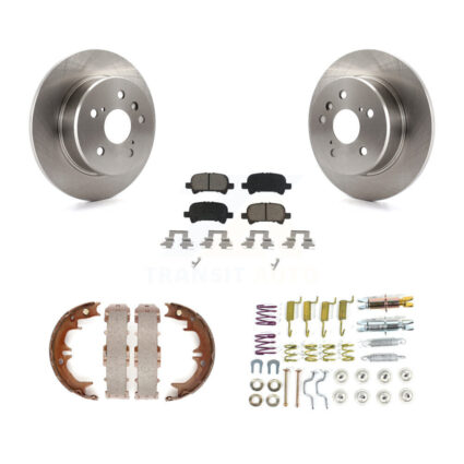 Rear Disc Rotors Ceramic Pads Parking Shoes And Hardware Kit For 2000-2004 Toyota Avalon K8C-104322
