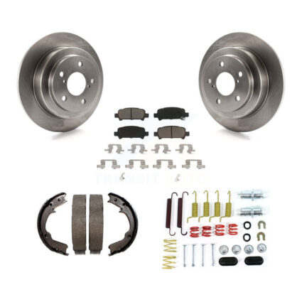 Rear Disc Rotors Ceramic Pads Parking Shoes And Hardware Kit For Subaru Forester Impreza K8C-104341