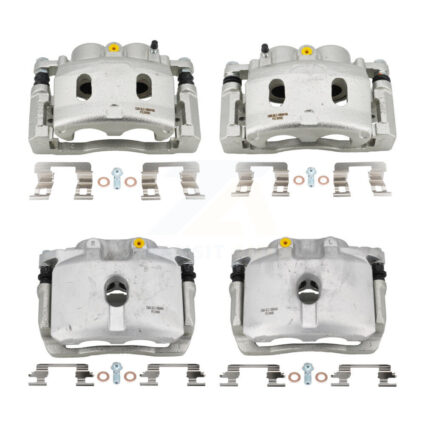 Front Rear Brake Caliper (Left Right) Kit For 2009-2014 Chevrolet Express 1500 GMC Savana KBC-100008
