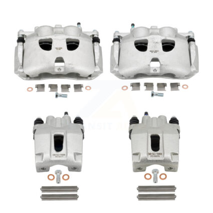 Front Rear Brake Caliper Left Right Side Kit For 2010-2011 Ford F-150 Lincoln Mark LT KBC-100028