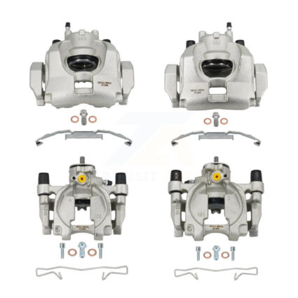 Front Rear Brake Caliper Left Right Side Kit For 2019 Ford Fusion Energi SEL with 2.0L KBC-100035