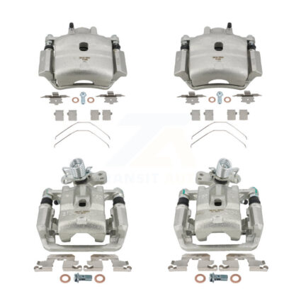 Front Rear Brake Caliper Kit For Ford Fusion Mazda 6 Lincoln MKZ Zephyr Mercury Milan KBC-100043