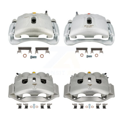 Front Rear Brake Caliper (Left Right) Kit For 2009-2020 Chevrolet Express 4500 GMC Savana KBC-100064