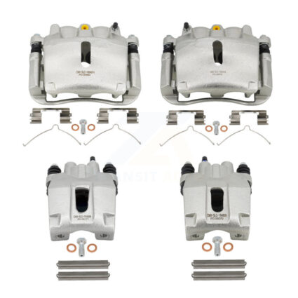 Front Rear Brake Caliper Left Right (Driver Passenger) Kit For Ford F-150 Lincoln Mark LT KBC-100068