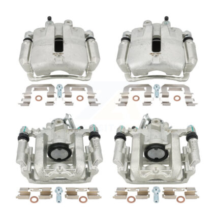 Front Rear Brake Caliper Left Right Side (Driver Passenger) Kit For 2014 Cadillac ELR KBC-100087