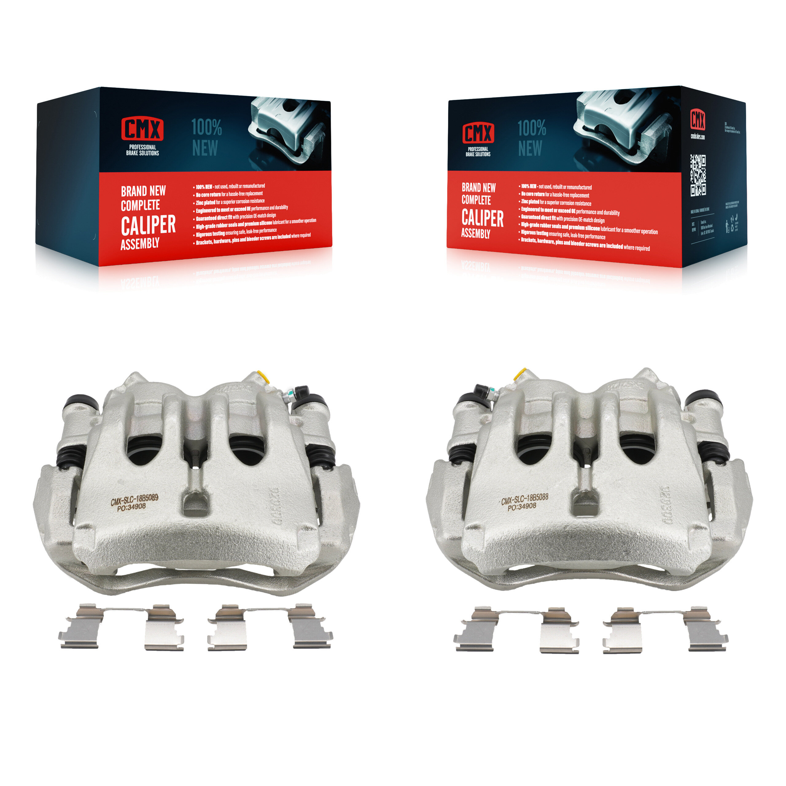 Front Disc Brake Caliper Kit For Sprinter 3500 Mercedes-Benz Dodge Freightliner 3500XD KBC-100124