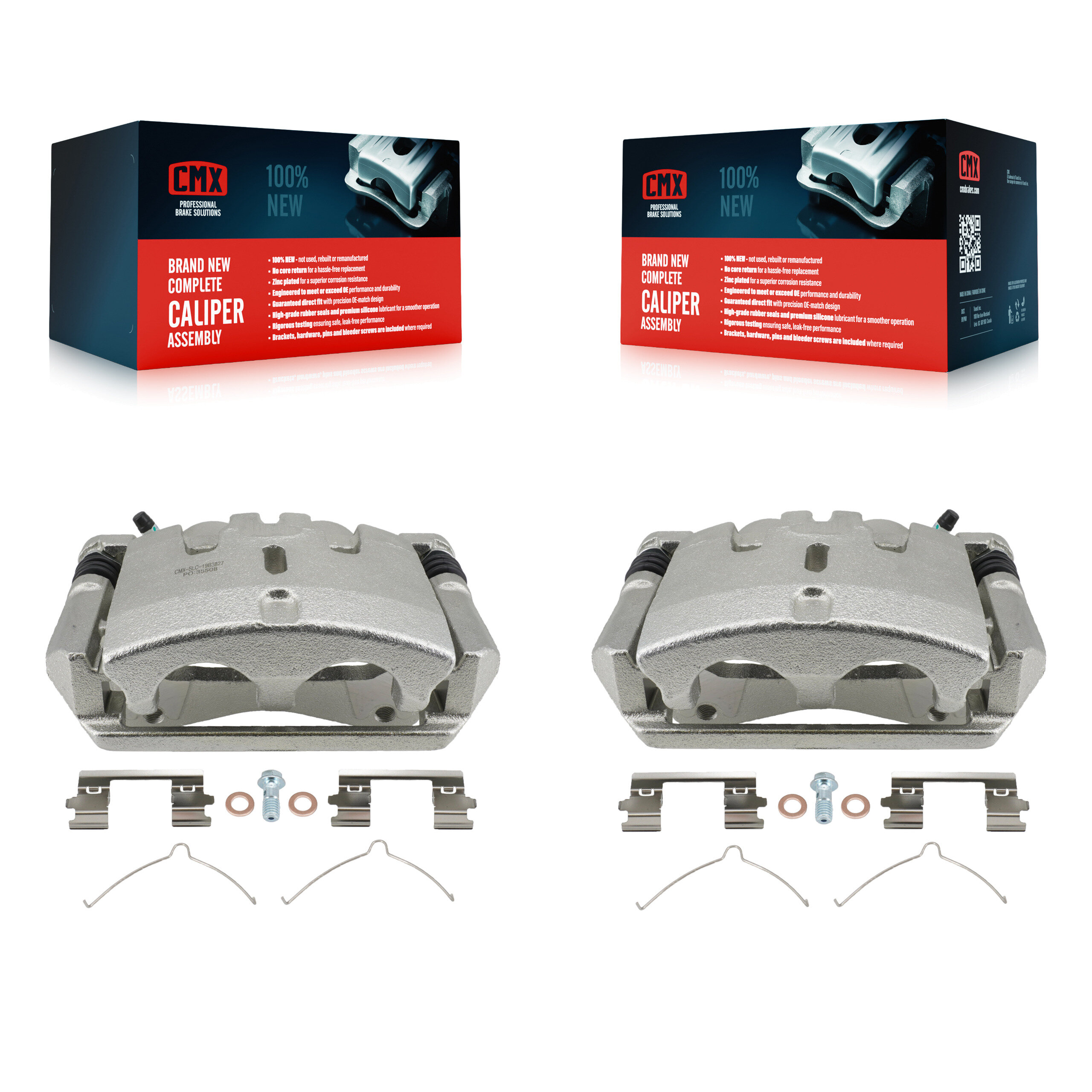 Front Disc Brake Caliper Left Right Side (Driver Passenger) Kit For 2009-2015 Honda Pilot KBC-100203