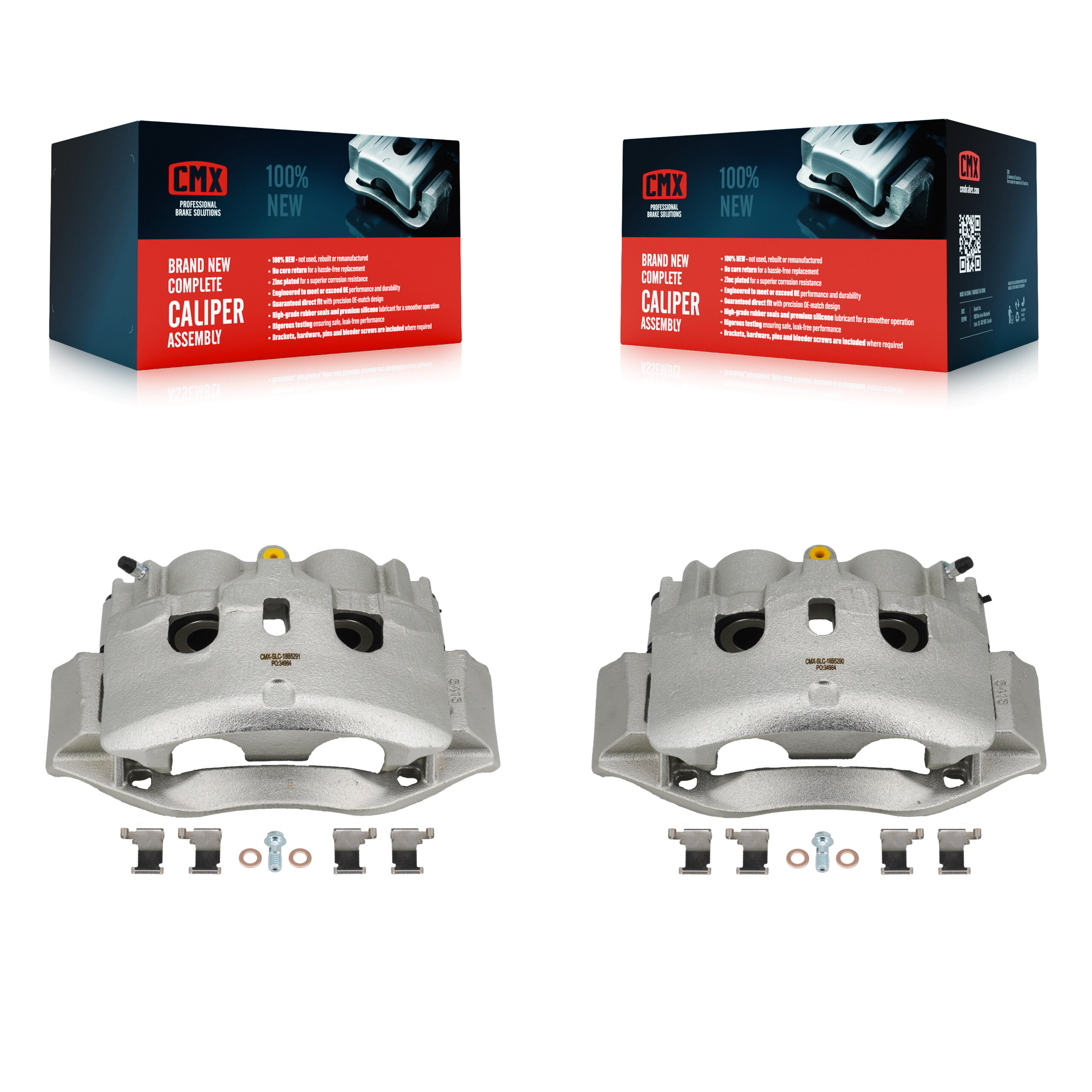 Rear Brake Caliper (Left Right) Kit For 2009-2020 GMC Savana 3500 Chevrolet Express 4500 KBC-100275