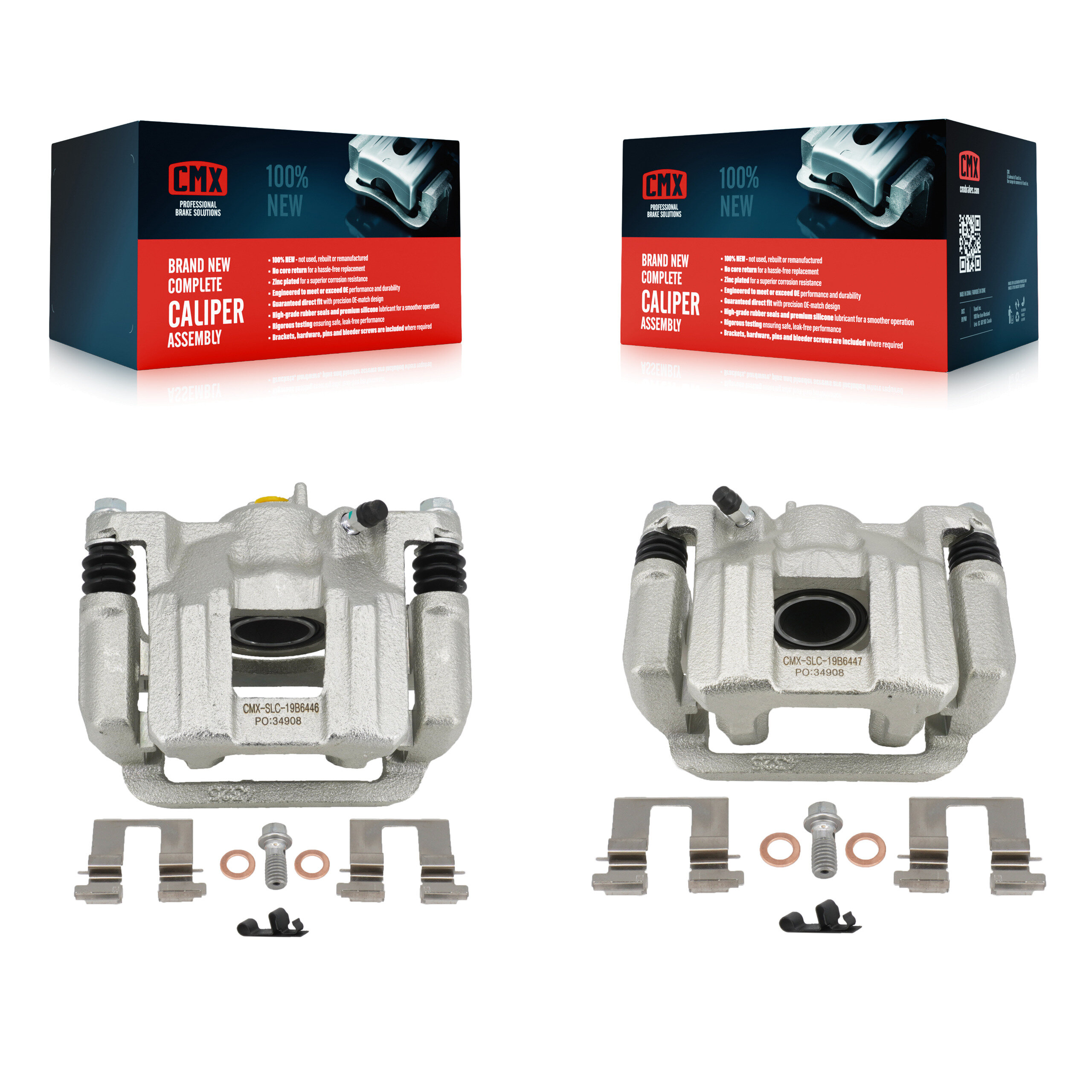 Rear Brake Caliper Left Right Side (Driver Passenger) Kit For 2011-2017 Honda Odyssey KBC-100439