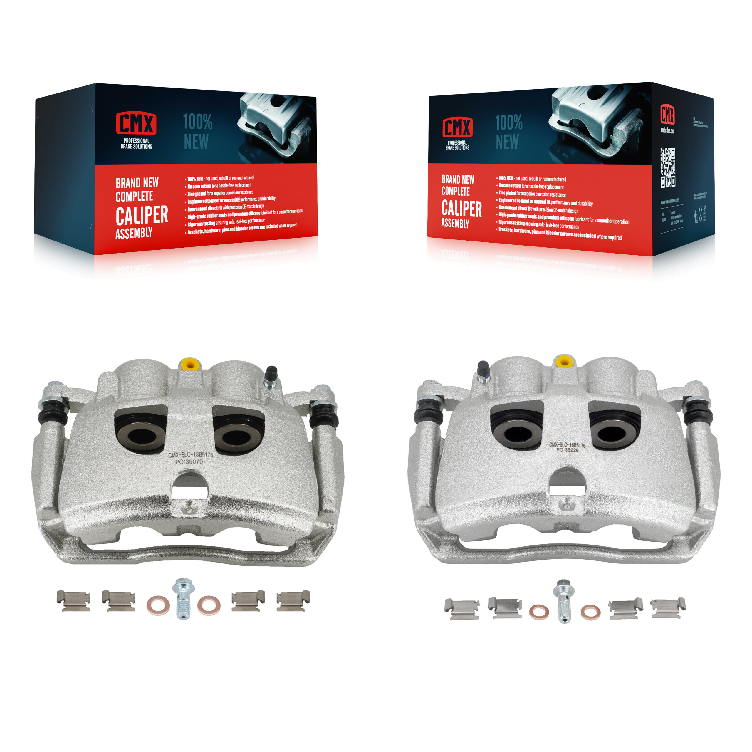 Rear Disc Brake Caliper Left Right Side (Driver Passenger) Kit For Ram 3500 2500 Dodge KBC-100444