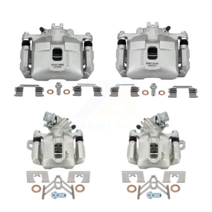 Front Rear Brake Caliper Left Right (Driver Passenger) Kit For 2006-2008 Honda Civic 2.0L KBC-100468