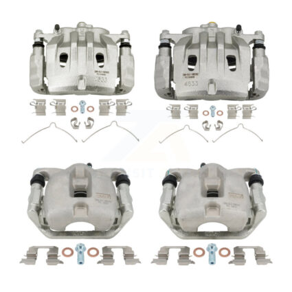 Front Rear Brake Caliper Left Right Side (Driver Passenger) Kit For Toyota Highlander KBC-100483