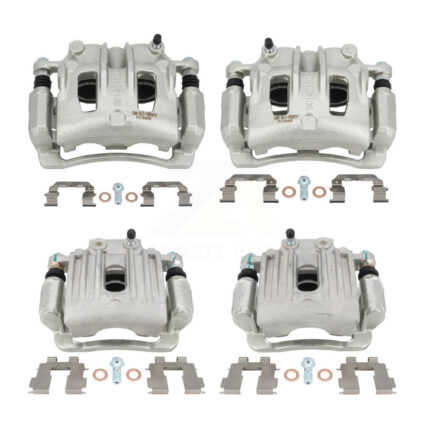 Front Rear Brake Caliper Left Right (Driver Passenger) Kit For 2007-2009 Hyundai Santa Fe KBC-100487