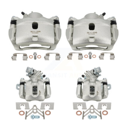 Front Rear Brake Caliper Left Right Side (Driver Passenger) Kit For Honda Civic Acura ILX KBC-100501