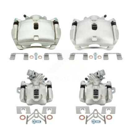Front Rear Brake Caliper Left Right (Driver Passenger) Kit For Honda Civic Acura ILX 2.4L KBC-100502